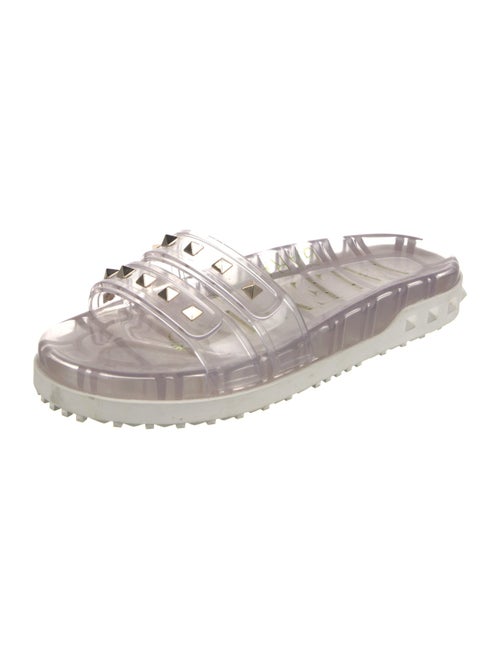 Valentino Rockstud Accents PVC Slides