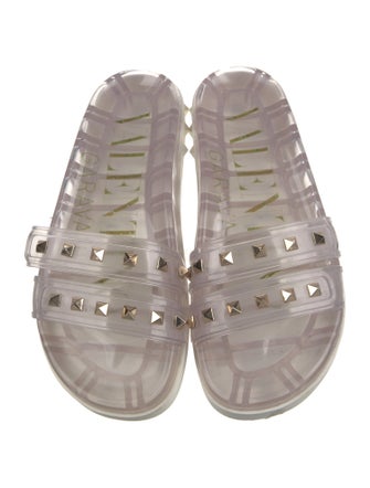 Valentino Rockstud Accents PVC Slides
