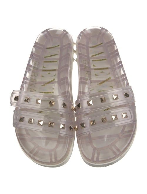 Valentino Rockstud Accents PVC Slides
