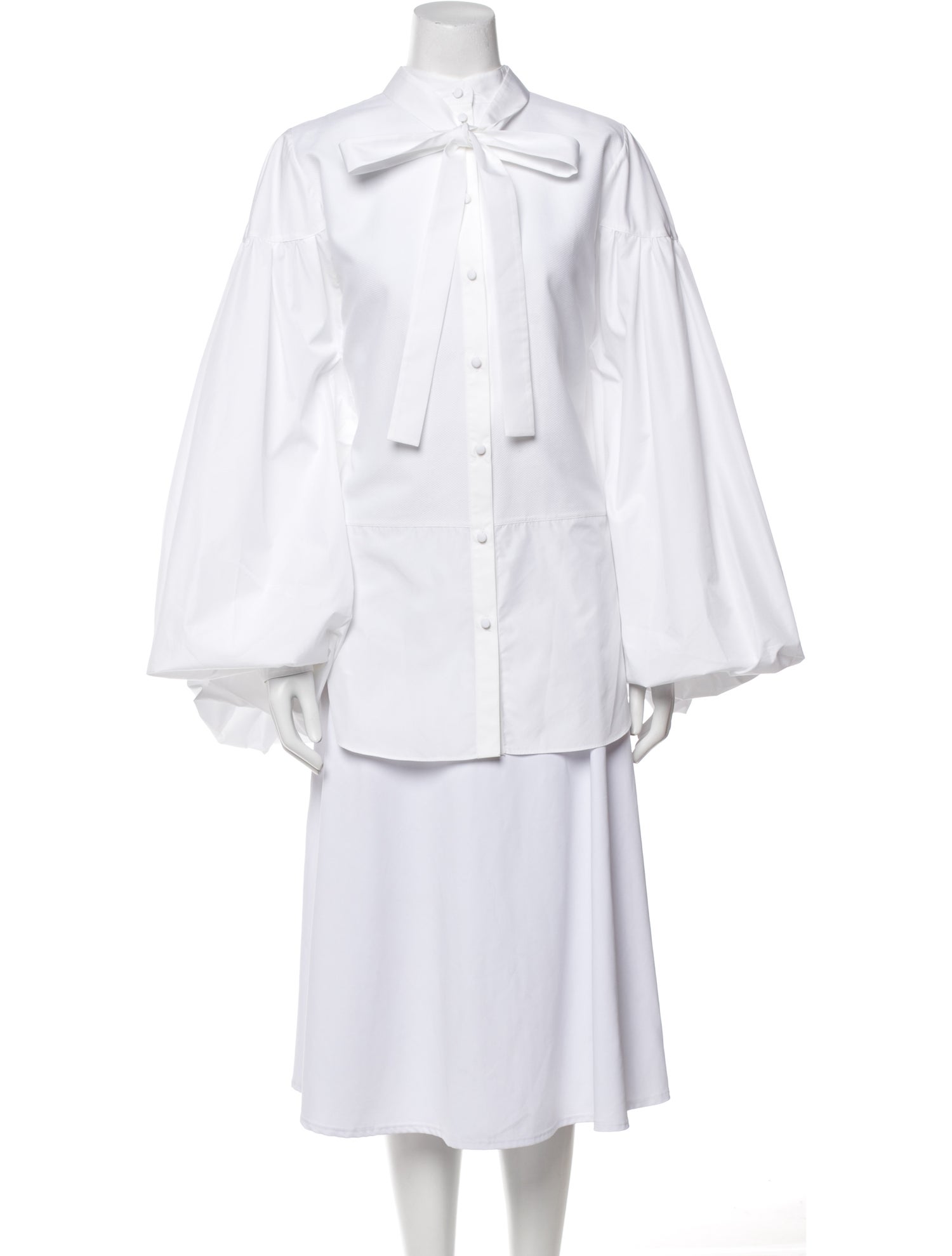 Valentino Long Sleeve Button-Up Top