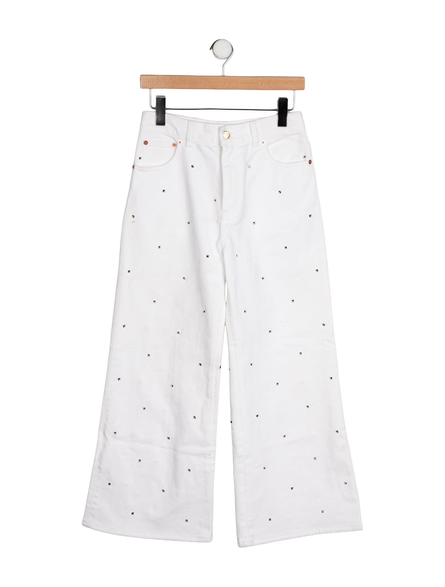 Valentino High-Rise Wide Leg Jeans