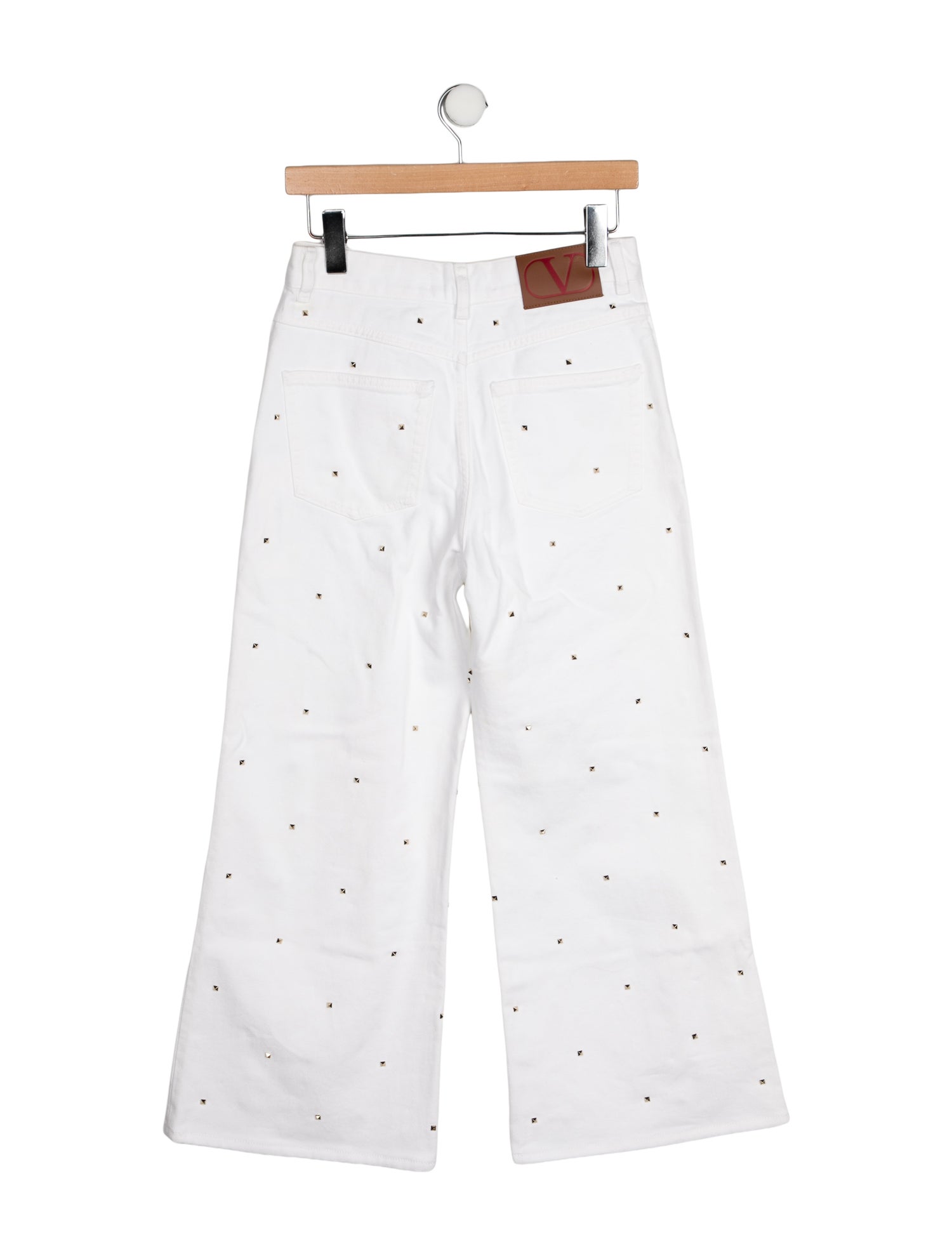 Valentino High-Rise Wide Leg Jeans