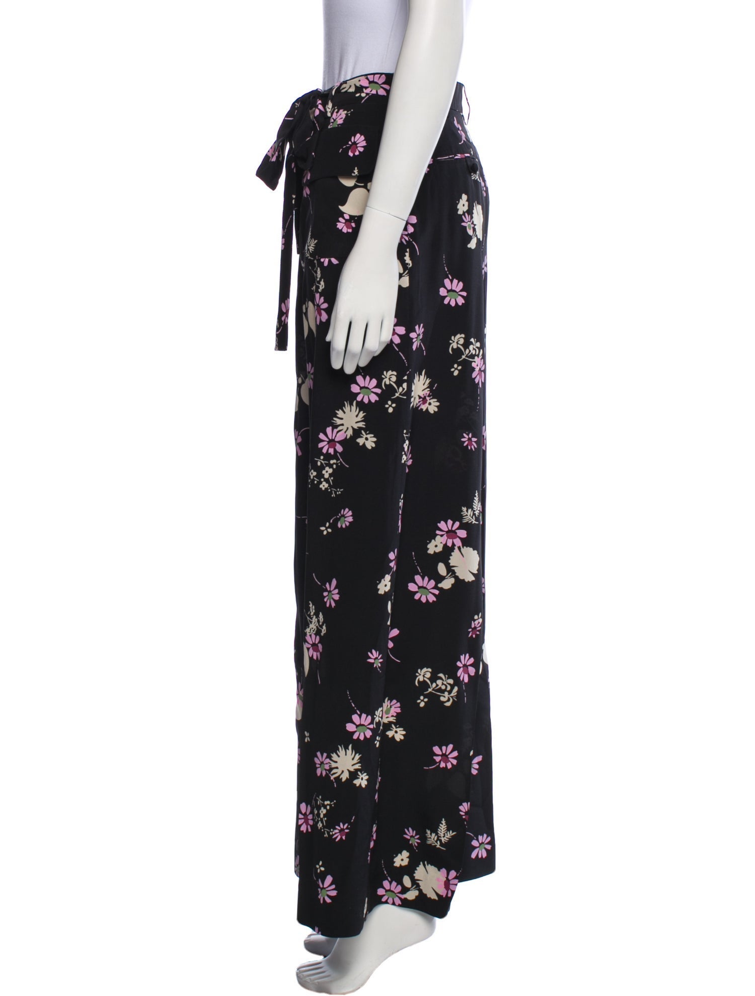 Valentino Silk Wide Leg Pants