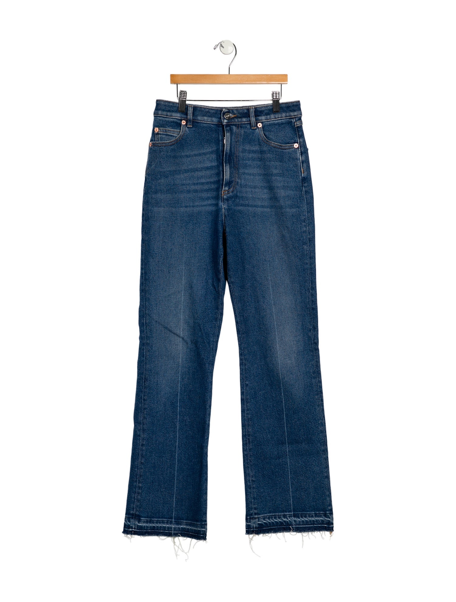 Valentino High-Rise Wide Leg Jeans