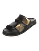 Valentino Leather Studded Accents Slides