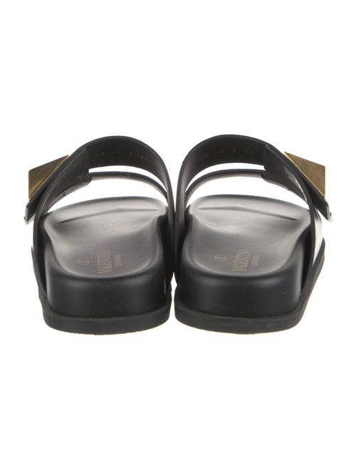Valentino Leather Studded Accents Slides