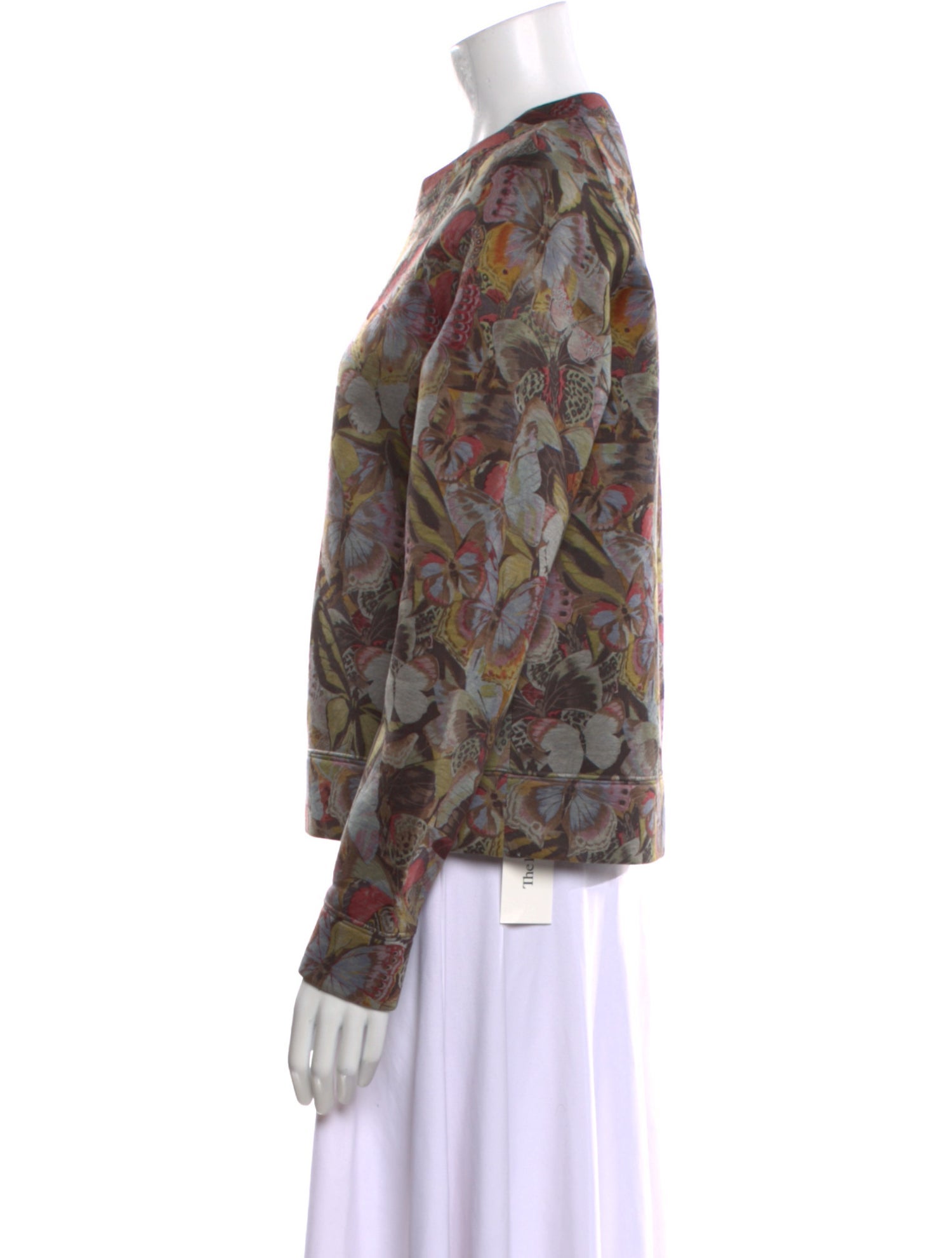 Valentino Floral Print Crew Neck Sweatshirt