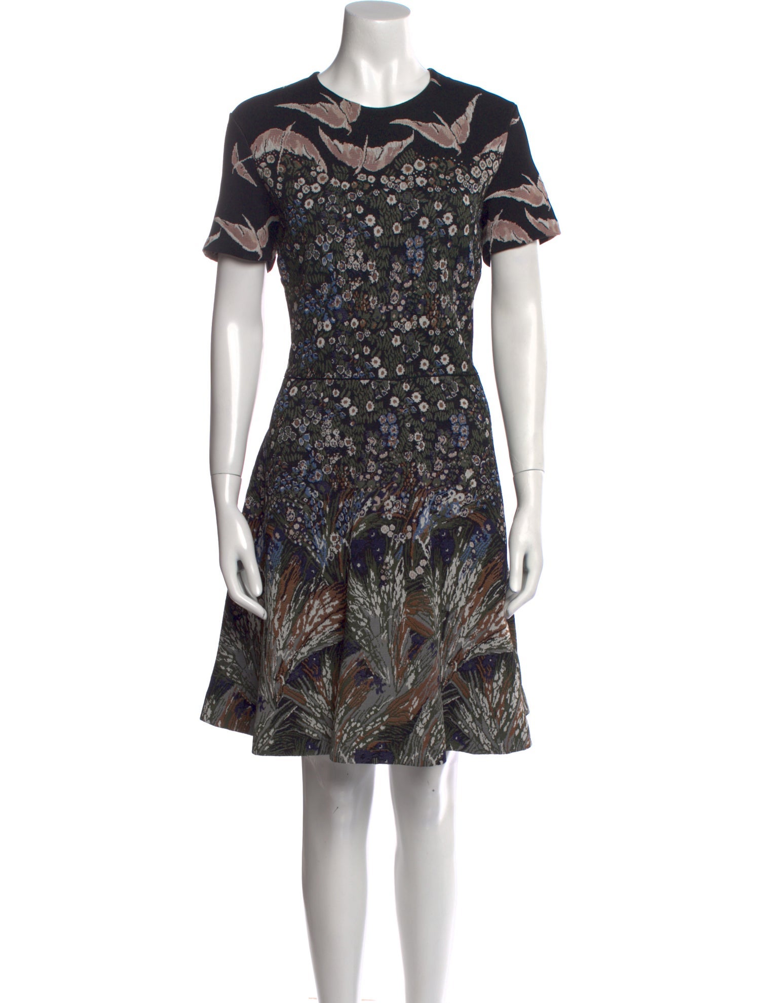 Valentino Floral Print Mini Dress