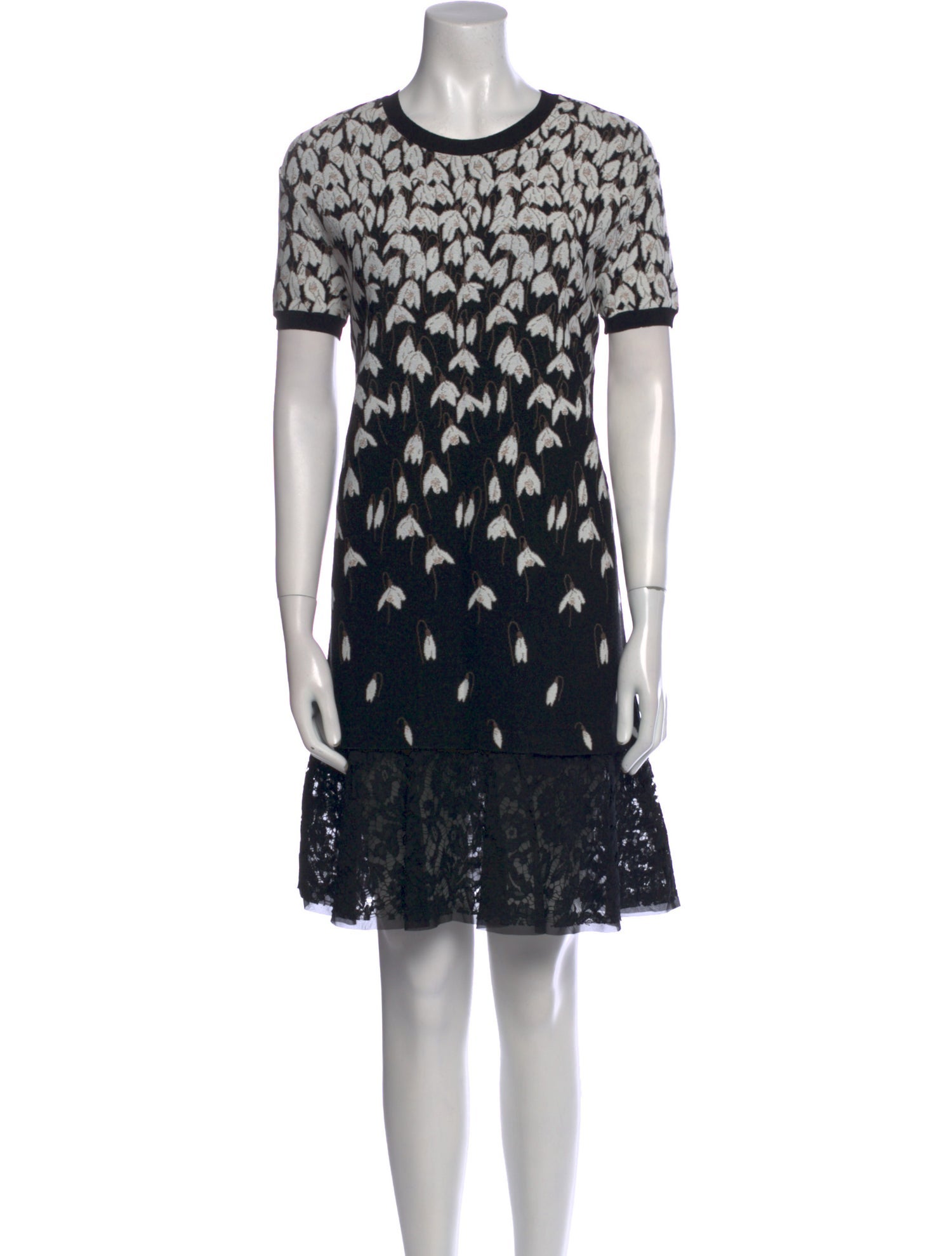 Valentino Printed Knee-Length Dress