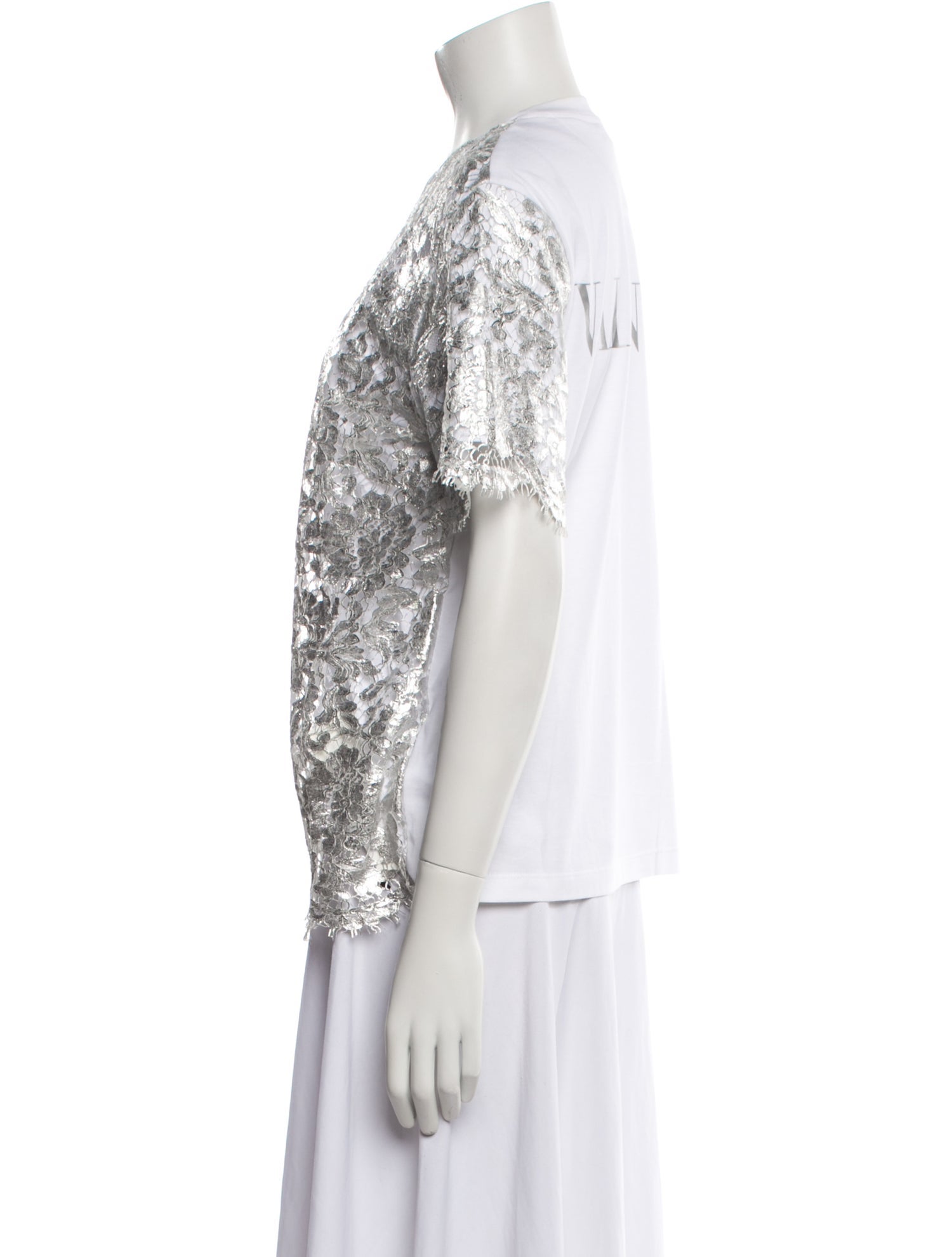 Valentino Lace Lace Pattern T-Shirt