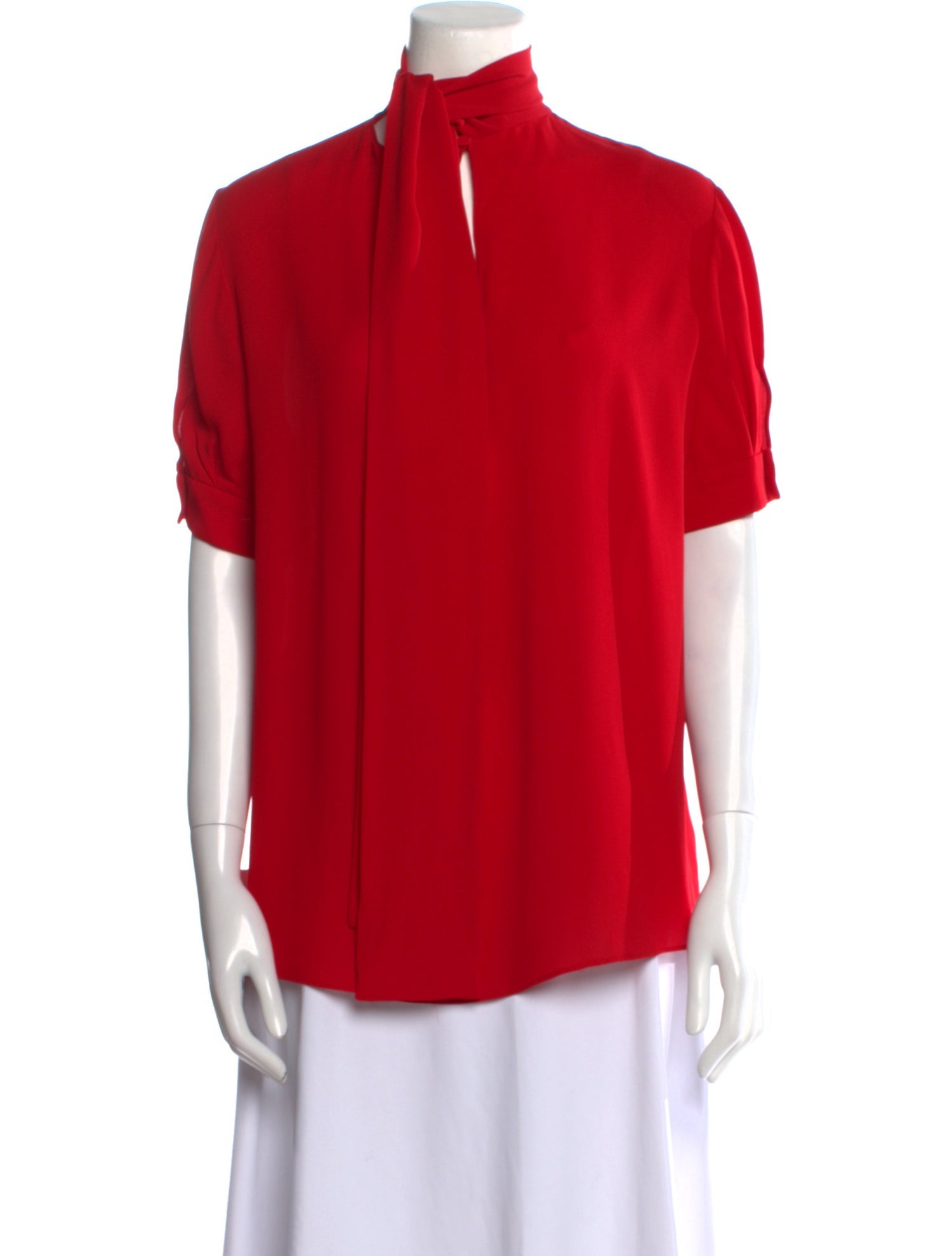 Valentino Silk Mock Neck Top w/ Tags