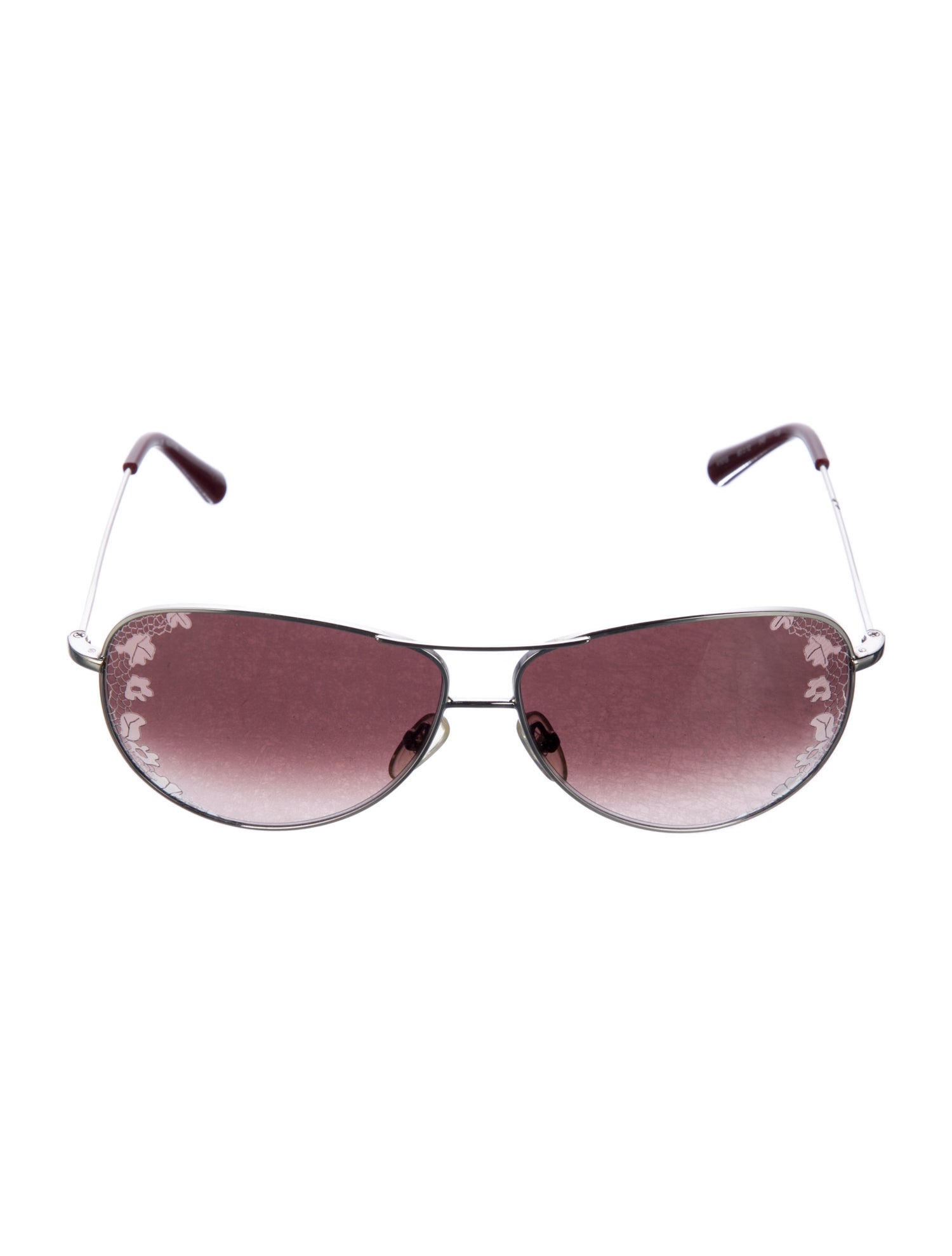 Valentino Rockstud Accents Aviator Sunglasses