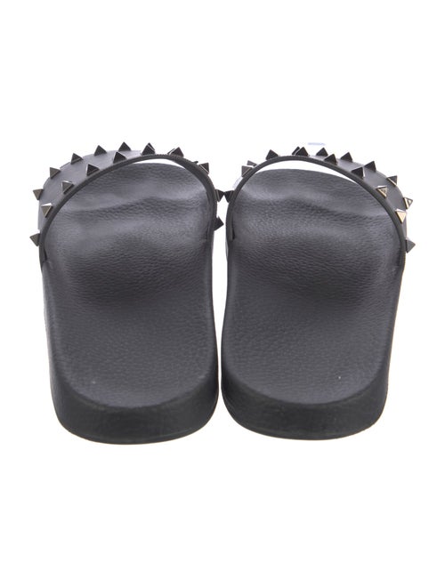Valentino Rockstud Accents Rubber Slides