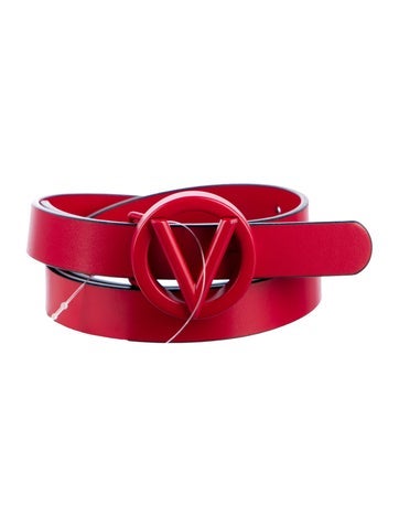 Valentino Belts Skinny Leather Belt M