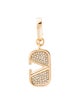 Valentino Signature V Logo Crystal Charm Pendnat