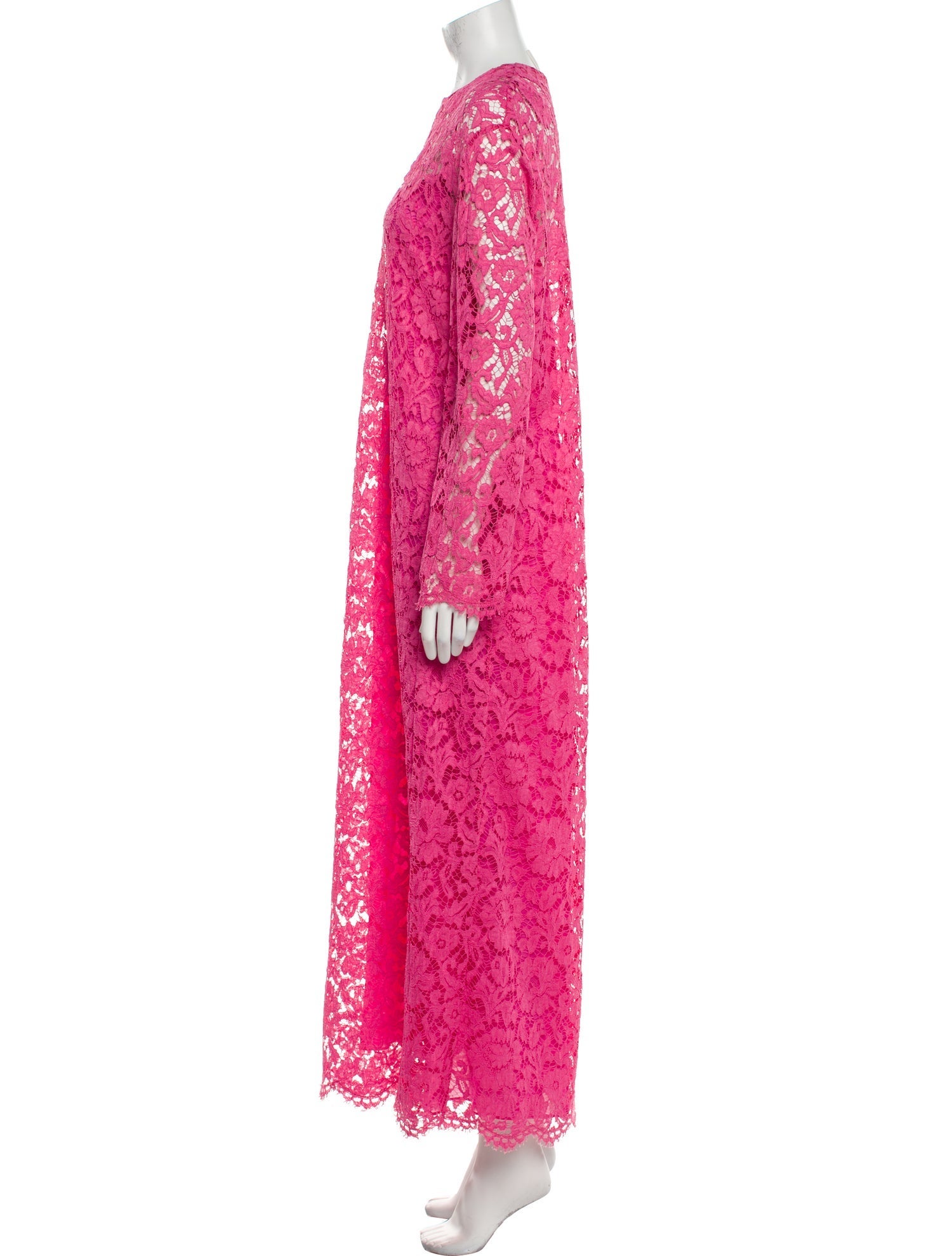 Valentino Lace Pattern Long Dress