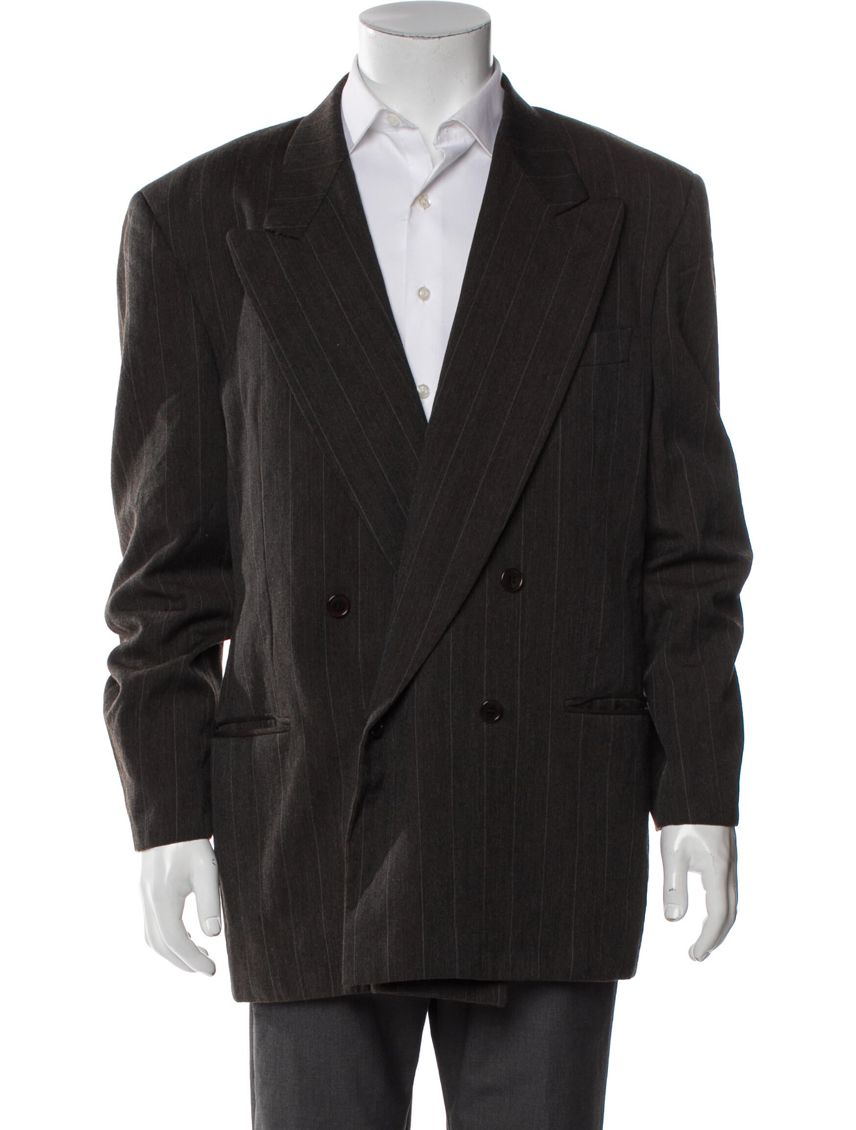 Valentino Virgin Wool Striped Blazer