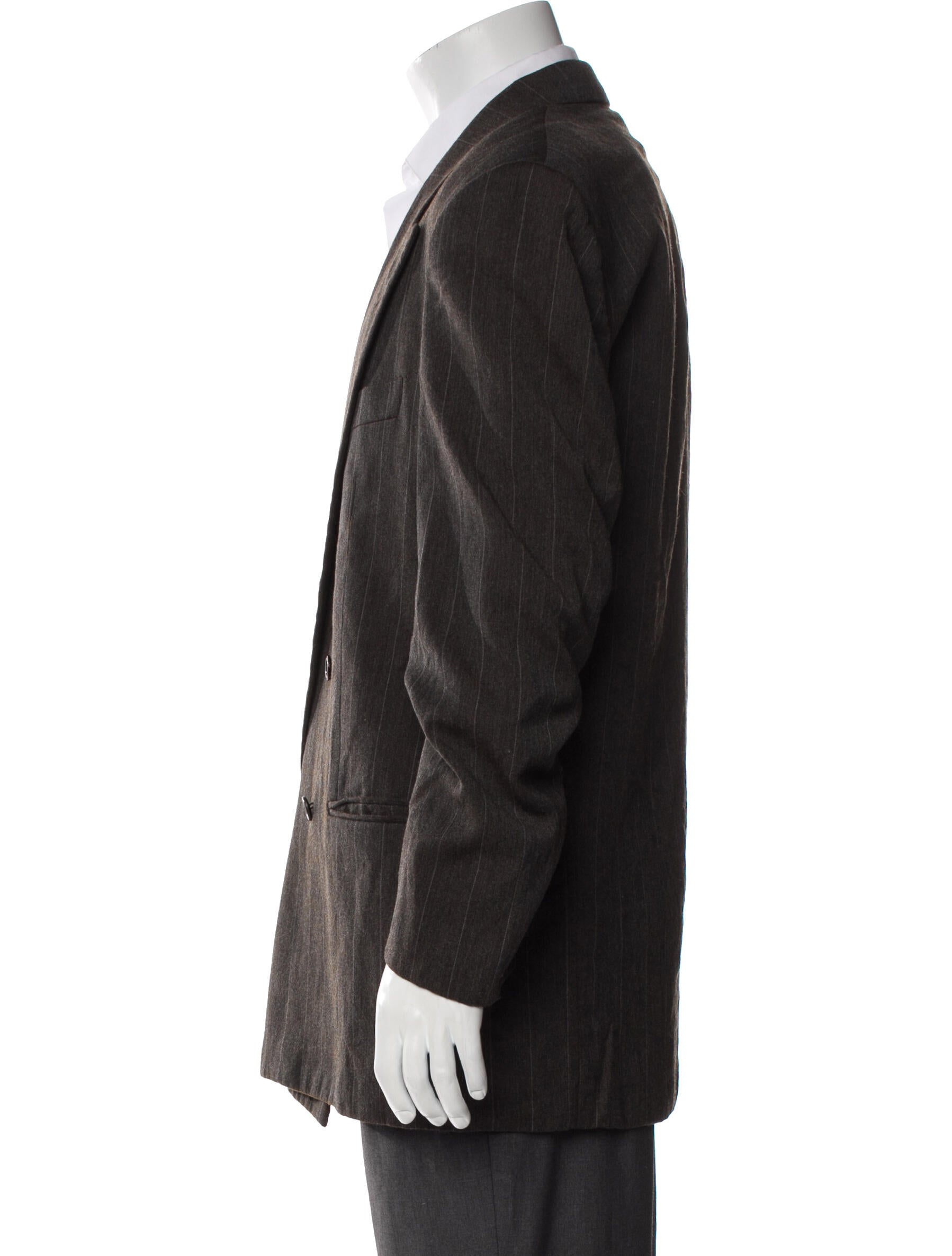 Valentino Virgin Wool Striped Blazer