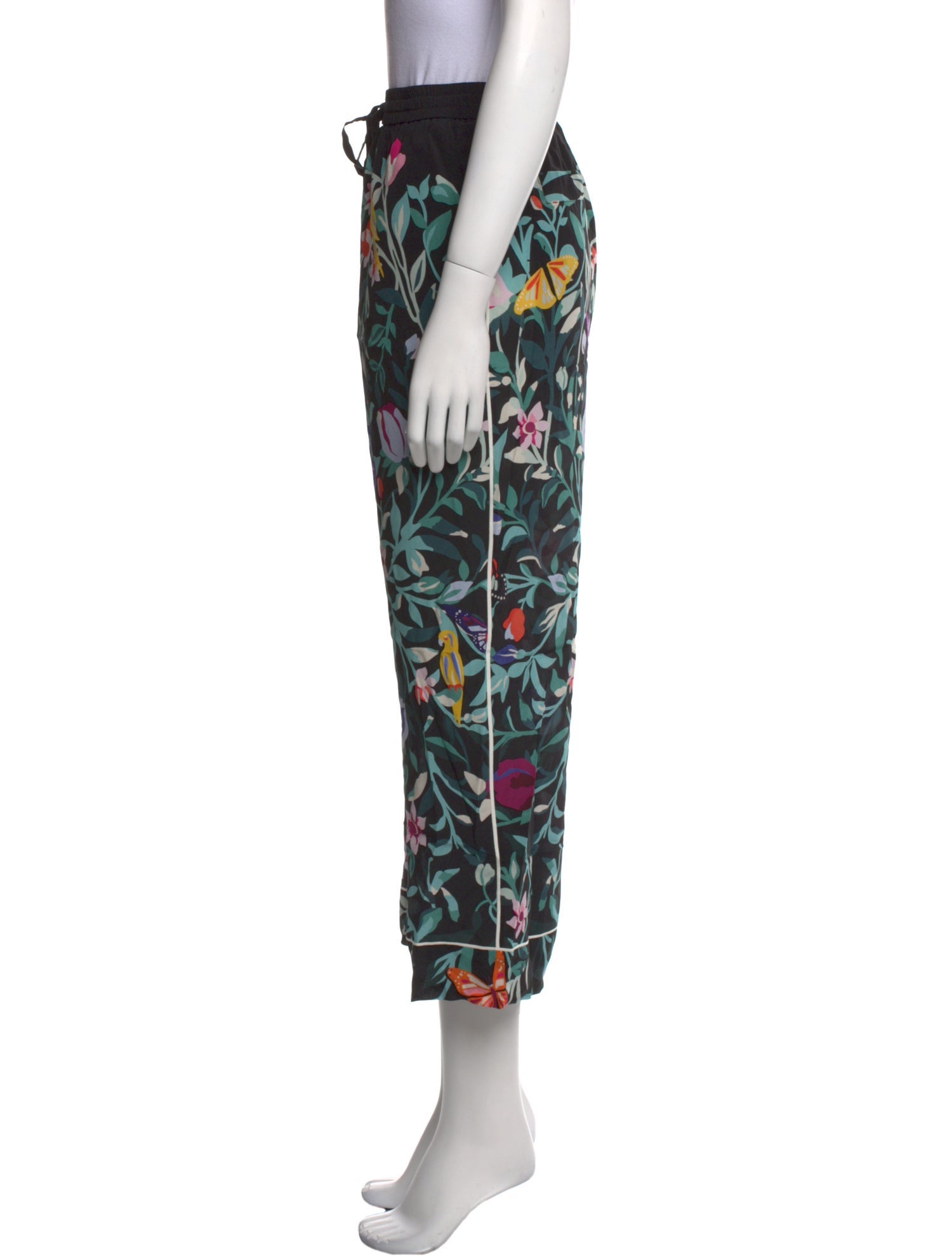 Valentino Silk Wide Leg Pants