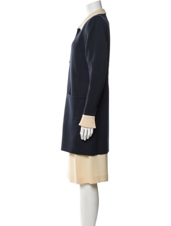 Valentino Wool Colorblock Pattern Skirt Suit