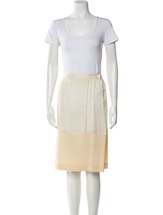 Valentino Wool Colorblock Pattern Skirt Suit