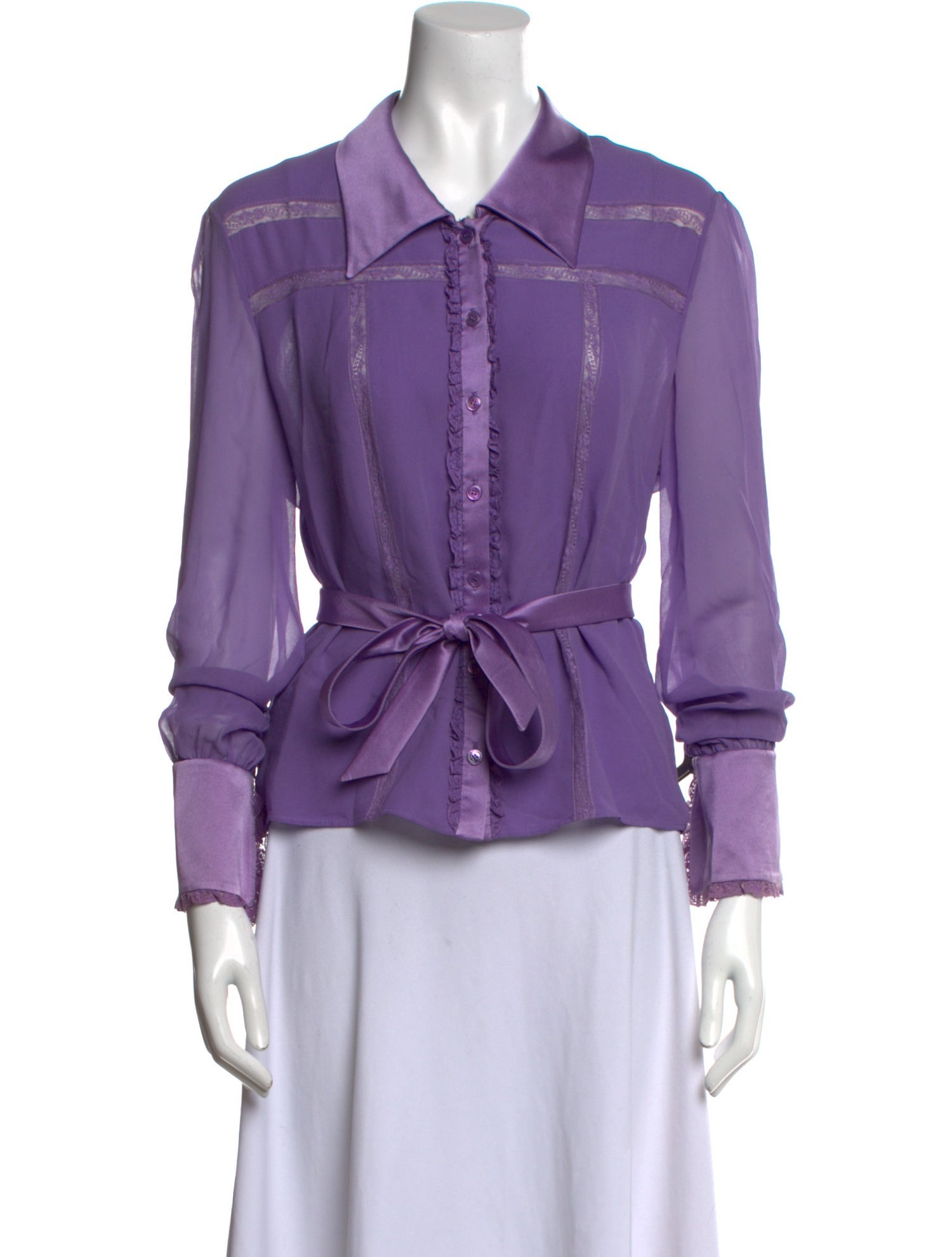 Valentino Vintage Long Sleeve Blouse