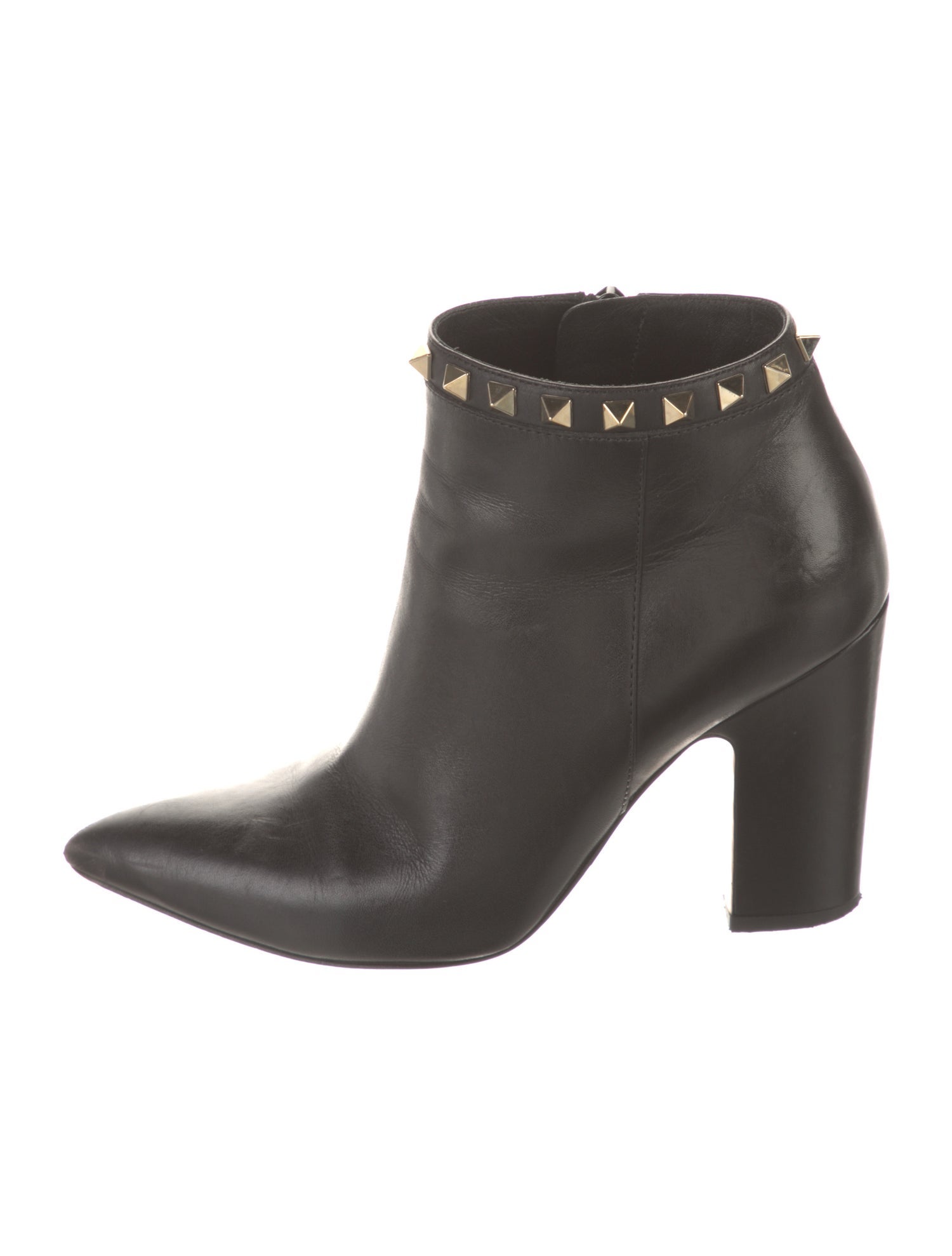 Valentino Rockstud Accents Leather Boots