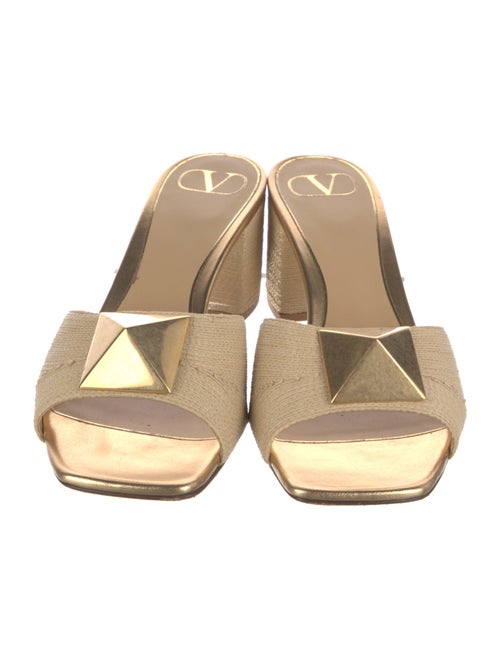 Valentino Rockstud Accents Studded Accents Slides