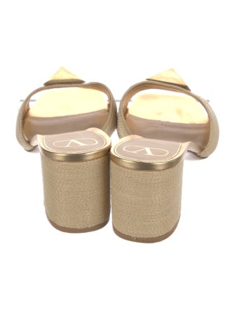 Valentino Rockstud Accents Studded Accents Slides