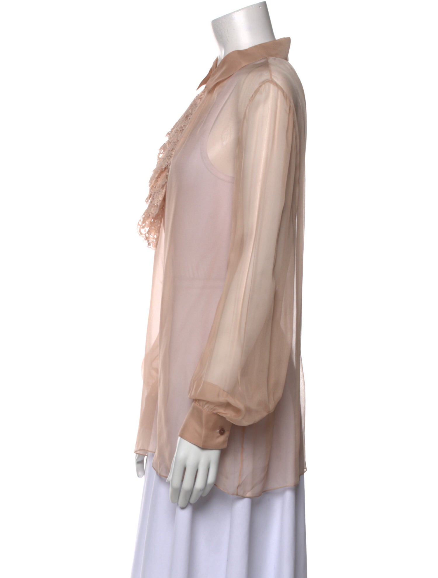 Valentino Silk V-Neck Blouse