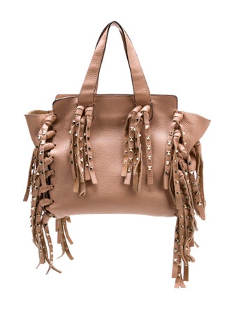 Valentino Leather Top Handle Bag