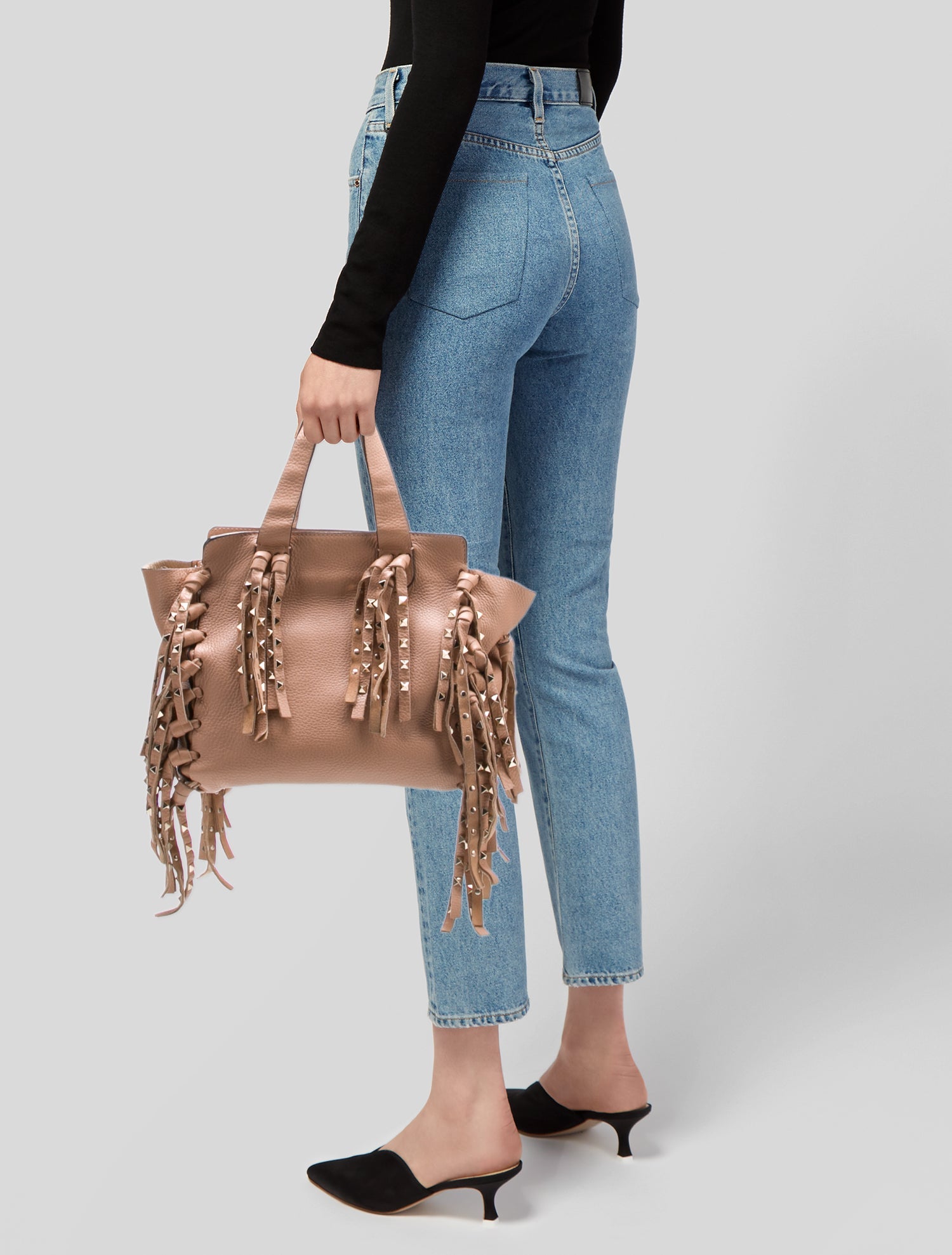 Valentino Leather Top Handle Bag