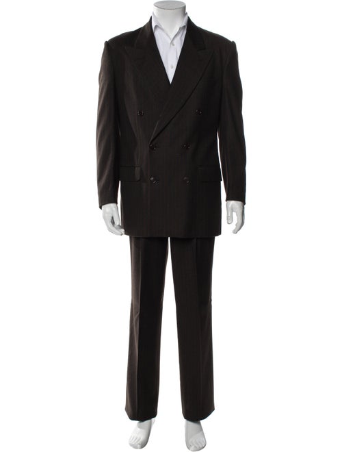 Valentino Virgin Wool Striped Two-Piece Suit