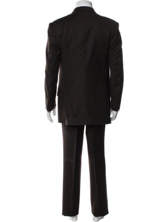Valentino Virgin Wool Striped Two-Piece Suit