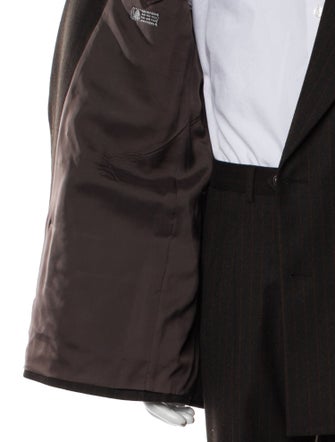 Valentino Virgin Wool Striped Two-Piece Suit