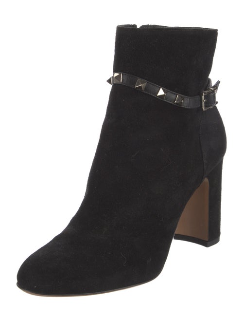 Valentino Rockstud Accents Suede Boots