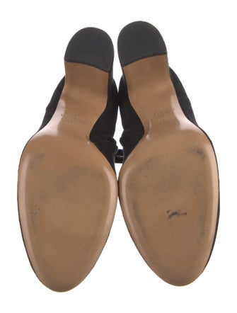 Valentino Rockstud Accents Suede Boots