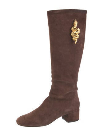 Valentino Suede Riding Boots