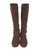 Valentino Suede Riding Boots