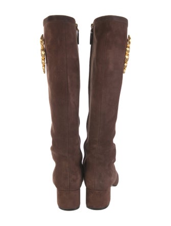 Valentino Suede Riding Boots