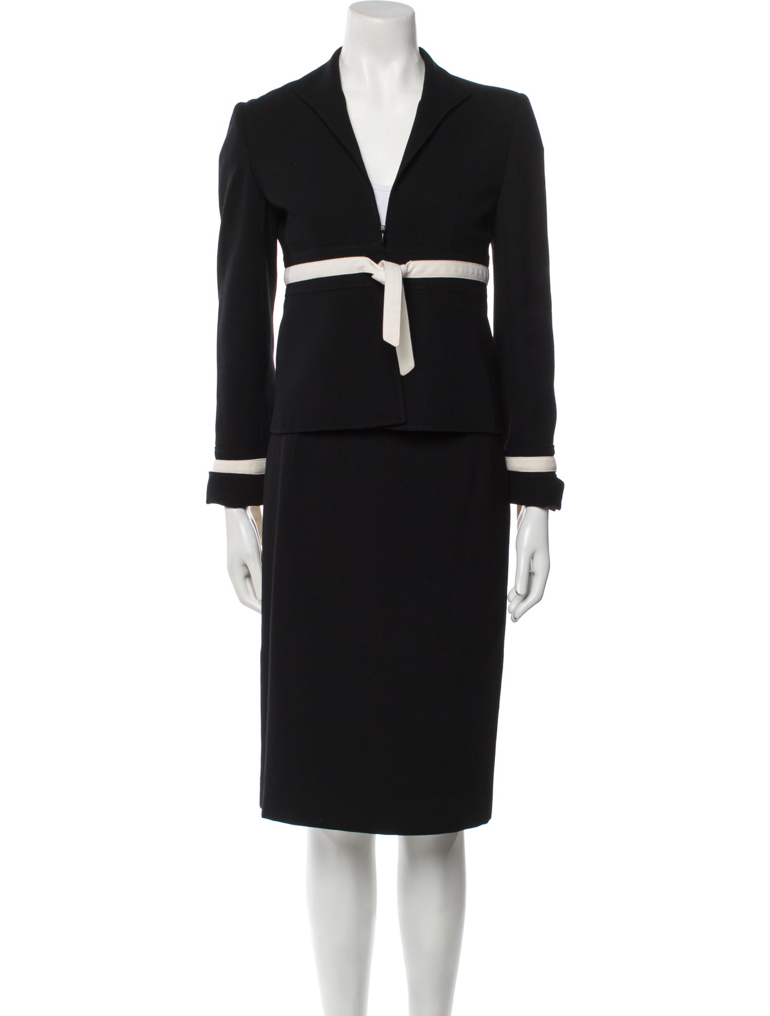 Valentino Vintage Virgin Wool Skirt Suit