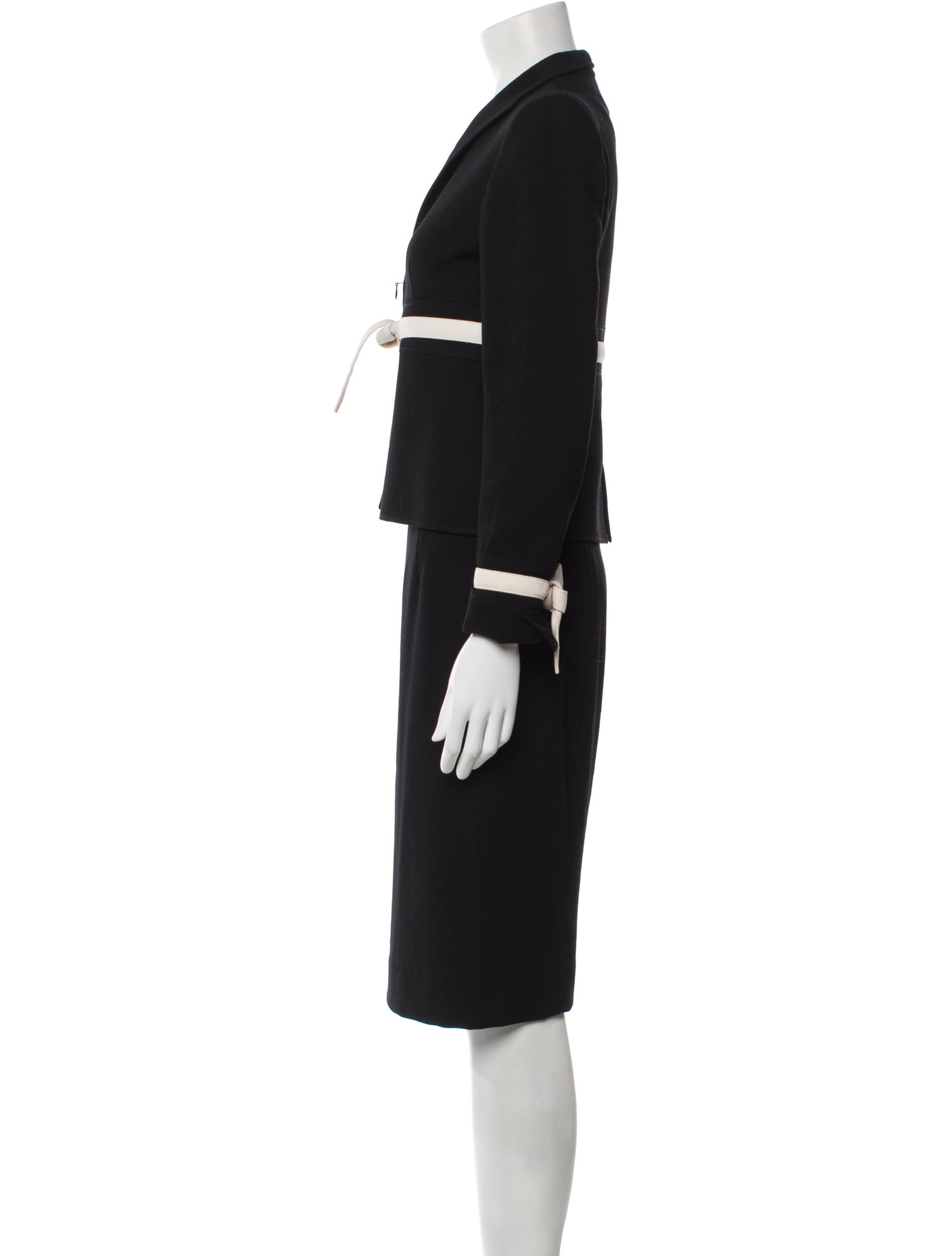 Valentino Vintage Virgin Wool Skirt Suit