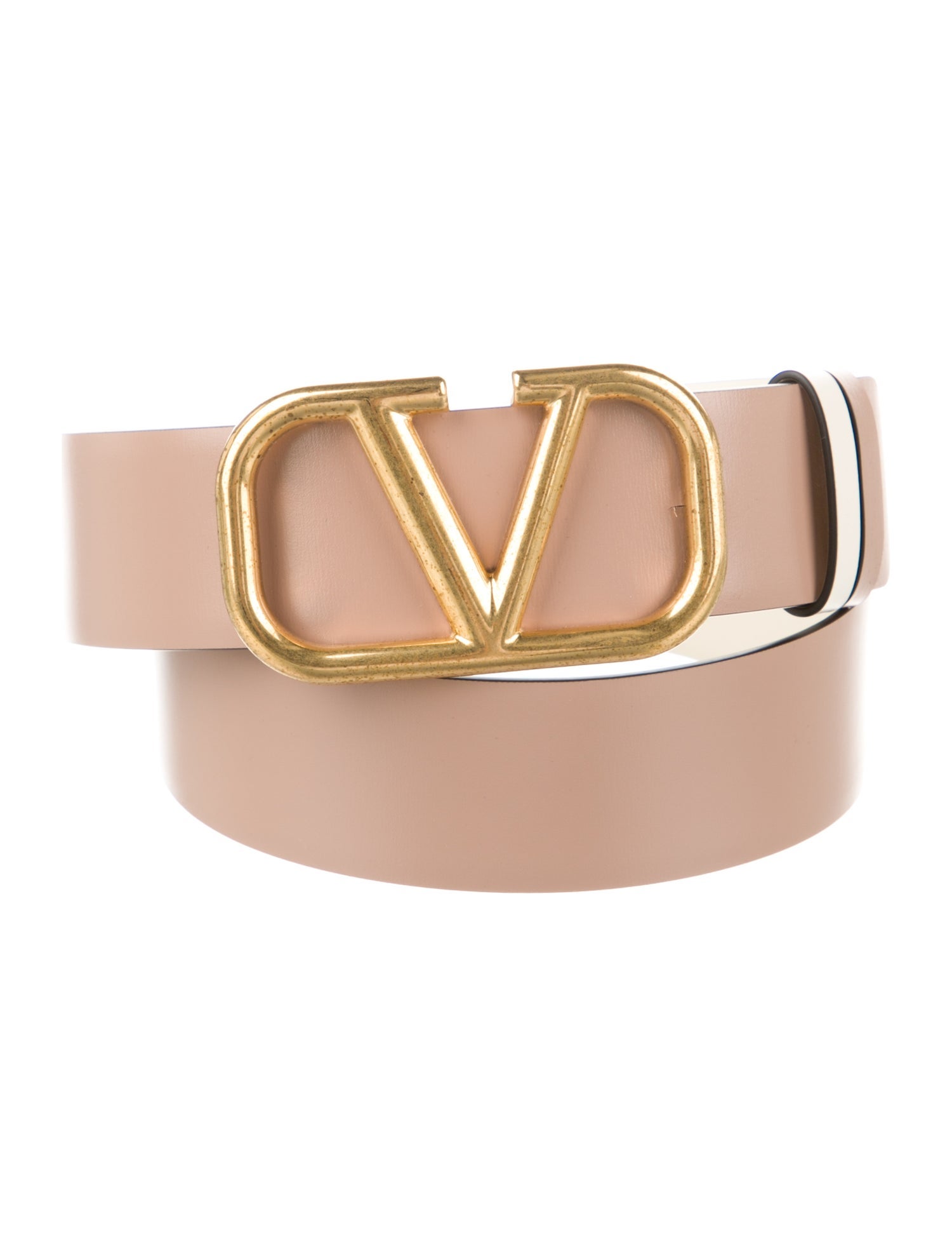 Valentino Vlogo Reversible Leather Belt