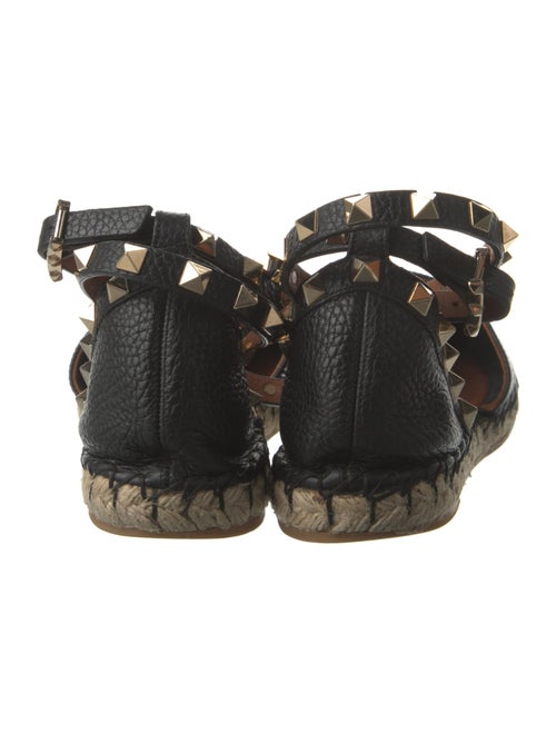 Valentino Rockstud Accents Leather D'Orsay Flats