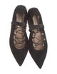 Valentino Rockstud Accents Suede Ballet Flats