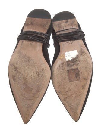 Valentino Rockstud Accents Suede Ballet Flats