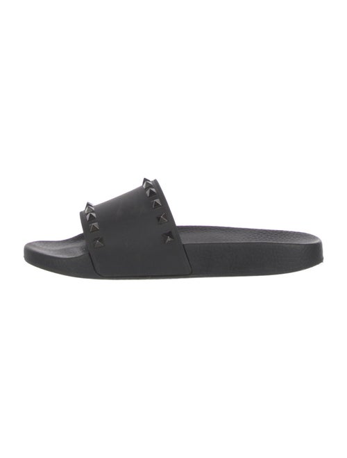 Valentino Rockstud Accents Rubber Slides