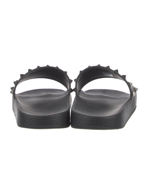 Valentino Rockstud Accents Rubber Slides