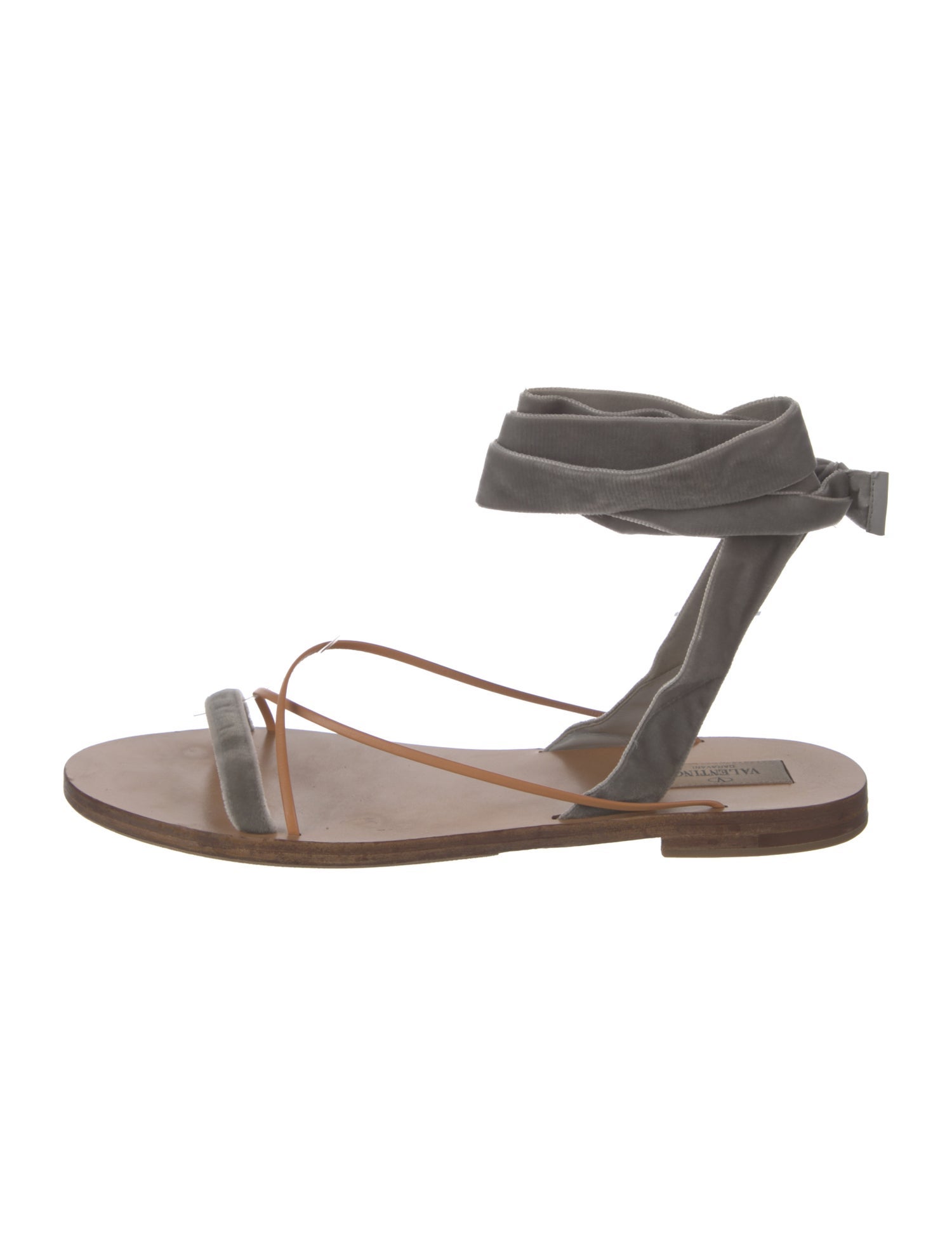 Valentino Velvet Gladiator Sandals