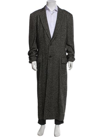 Valentino Tweed Pattern Overcoat